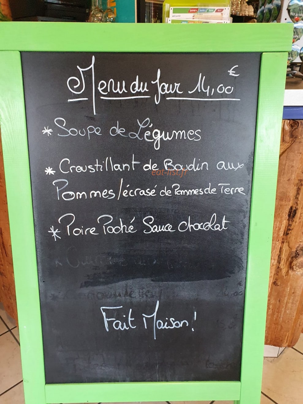 Les 4 Feuilles — carte page 1