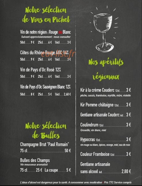 Les Baladins — carte page 1