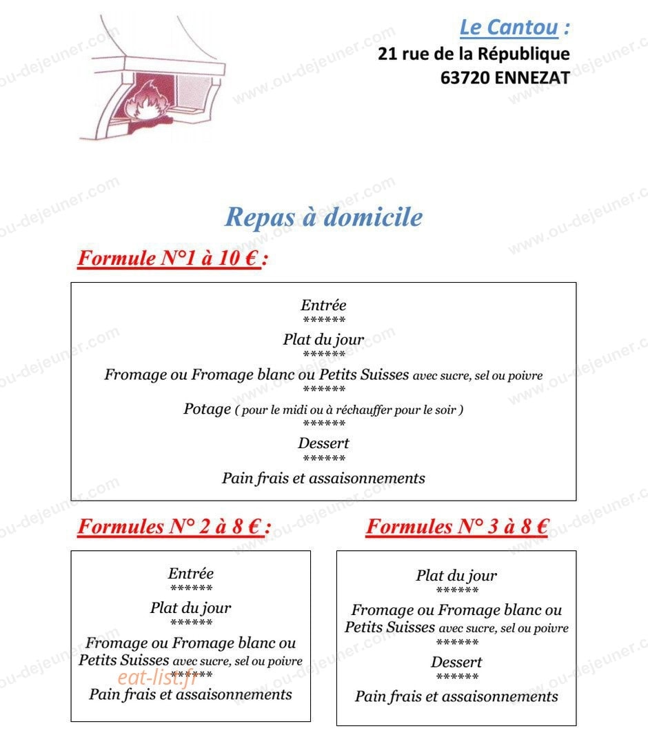 Le Cantou — carte page 2
