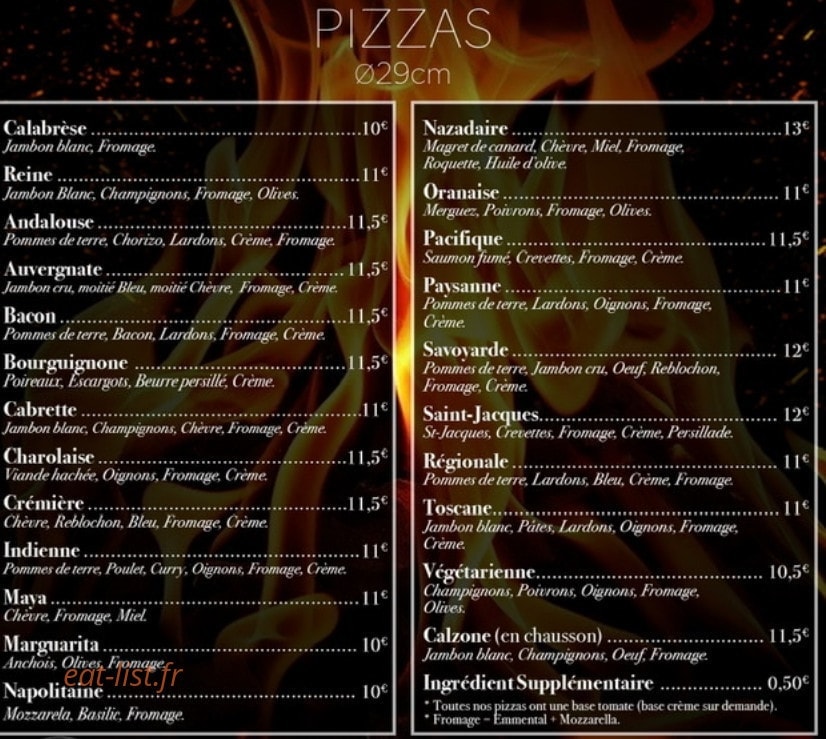 Pizzeria Ô'Nazadaire — carte page 3