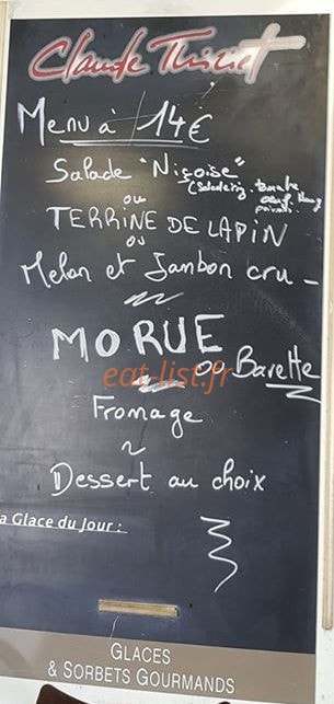 Aux P’tits creux — carte page 1
