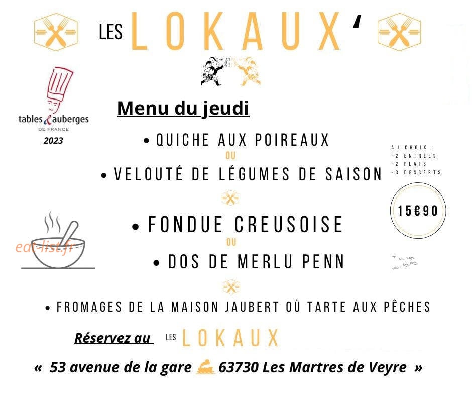 Les Lokaux — carte page 1
