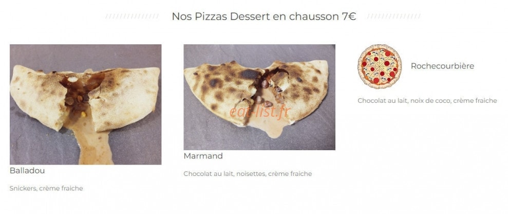 Pizz'Atelier — carte page 3