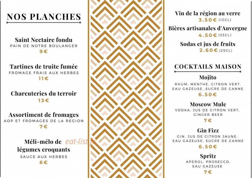 Le Grillon — carte page 2