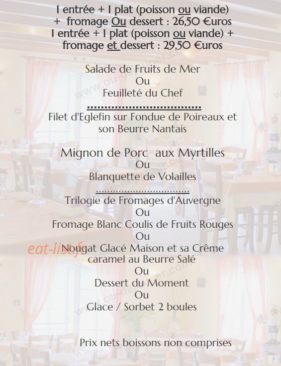Auberge du Bougnat — carte page 4