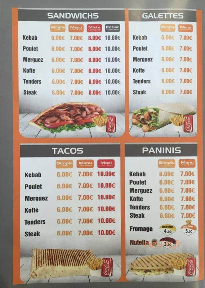 Topkapi kebab — carte page 3