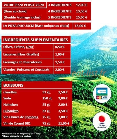 La chaîne des pizz' — carte page 3