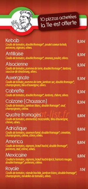 La Mie Fidèle — carte page 2