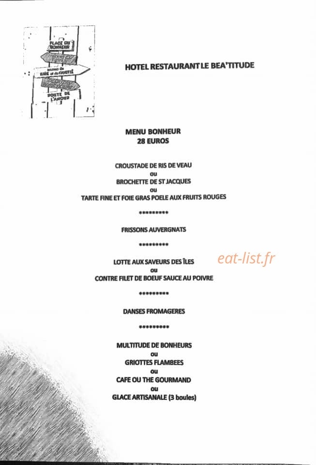 Le béa'titude — carte page 2