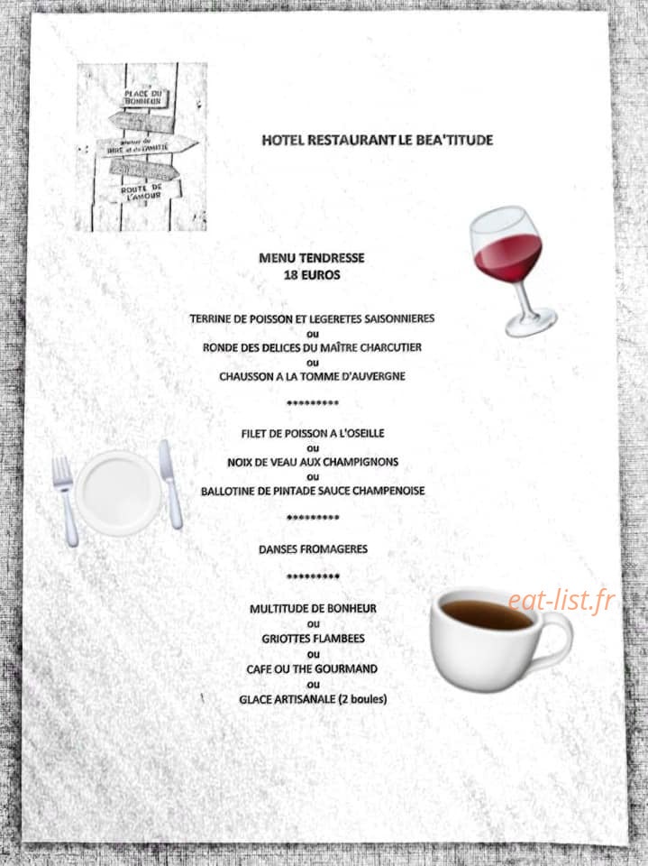 Le béa'titude — carte page 1