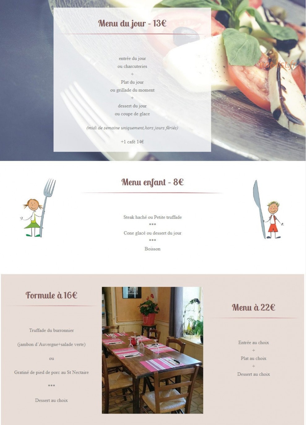 Le Petit Casse Graine — carte page 3