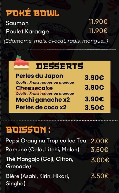 Sushi'gnat — carte page 3