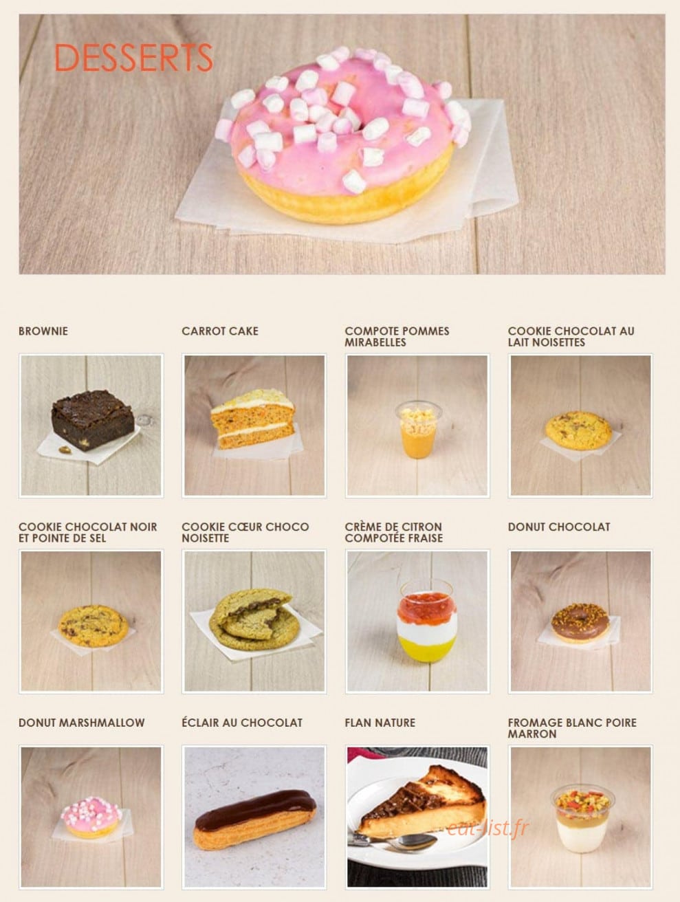 La Croissanterie — carte page 6