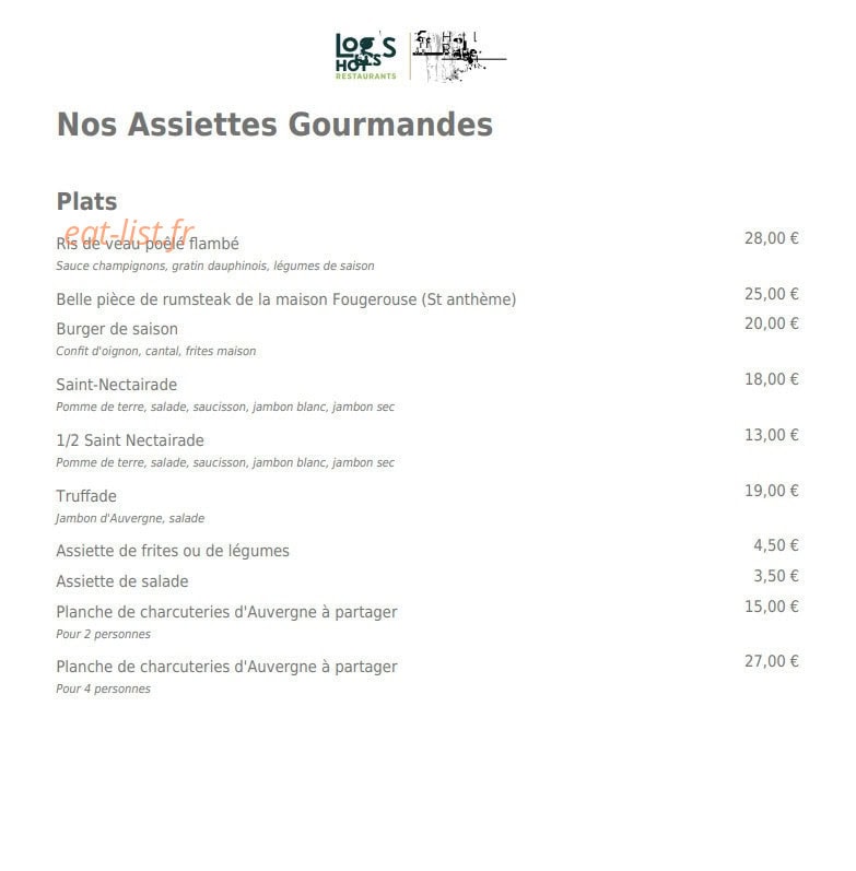 La Clairière — carte page 2