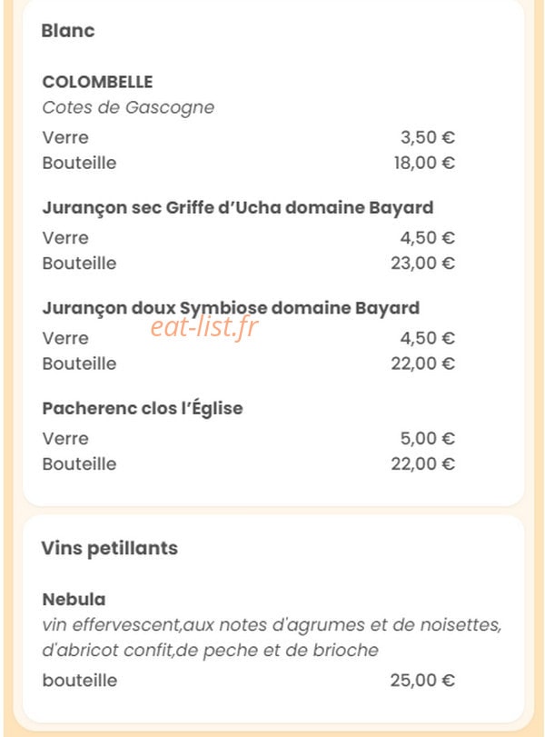 Babette Beer House — carte page 17