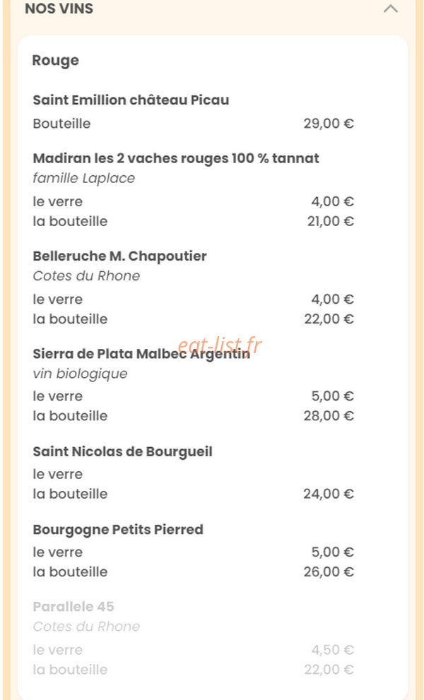 Babette Beer House — carte page 15