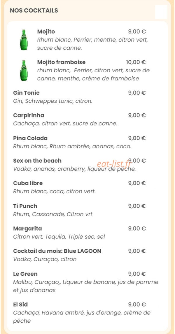 Babette Beer House — carte page 11