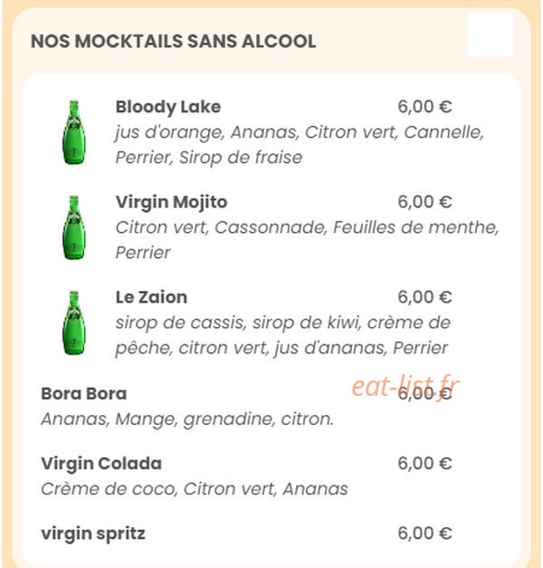 Babette Beer House — carte page 12