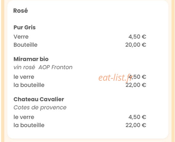 Babette Beer House — carte page 16