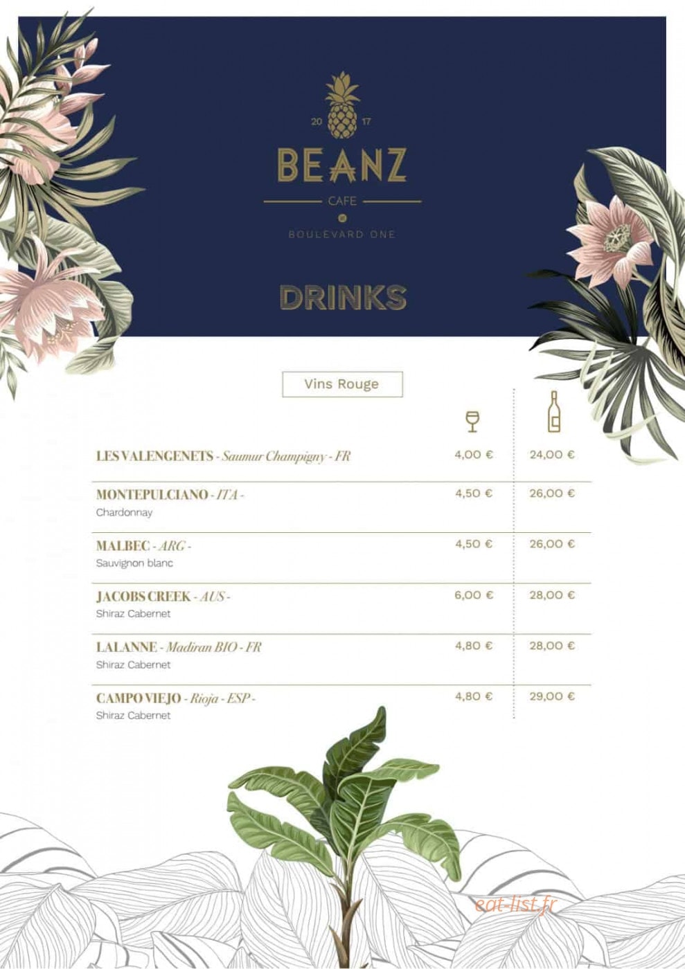 Beanz Cafe — carte page 7