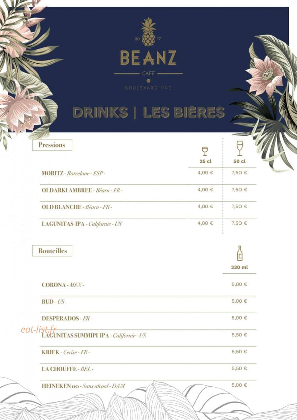 Beanz Cafe — carte page 9