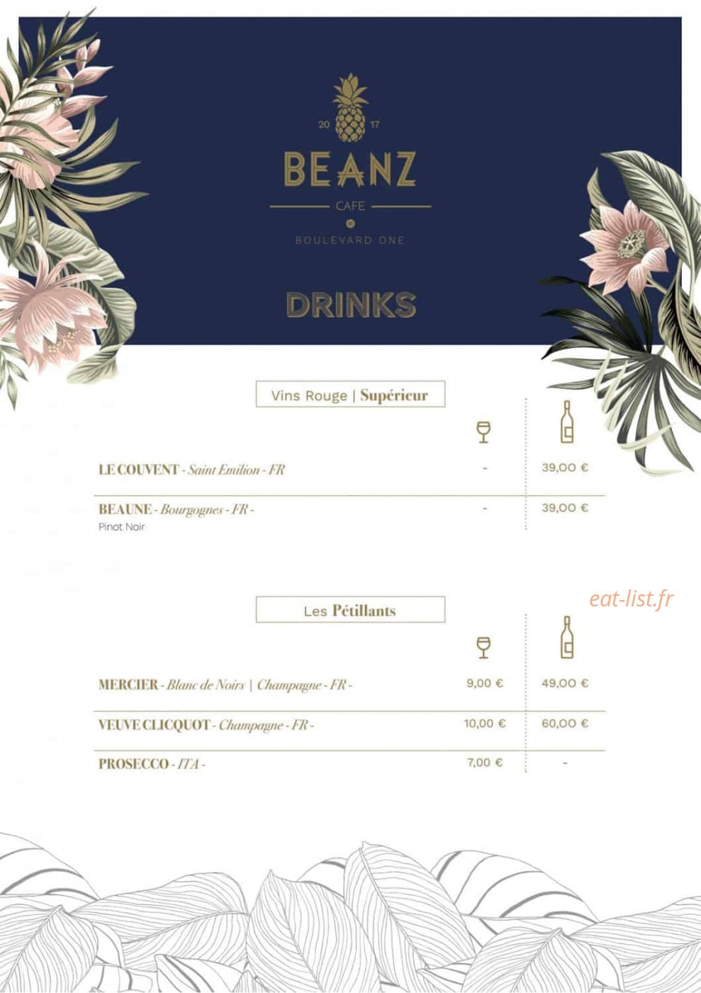 Beanz Cafe — carte page 8