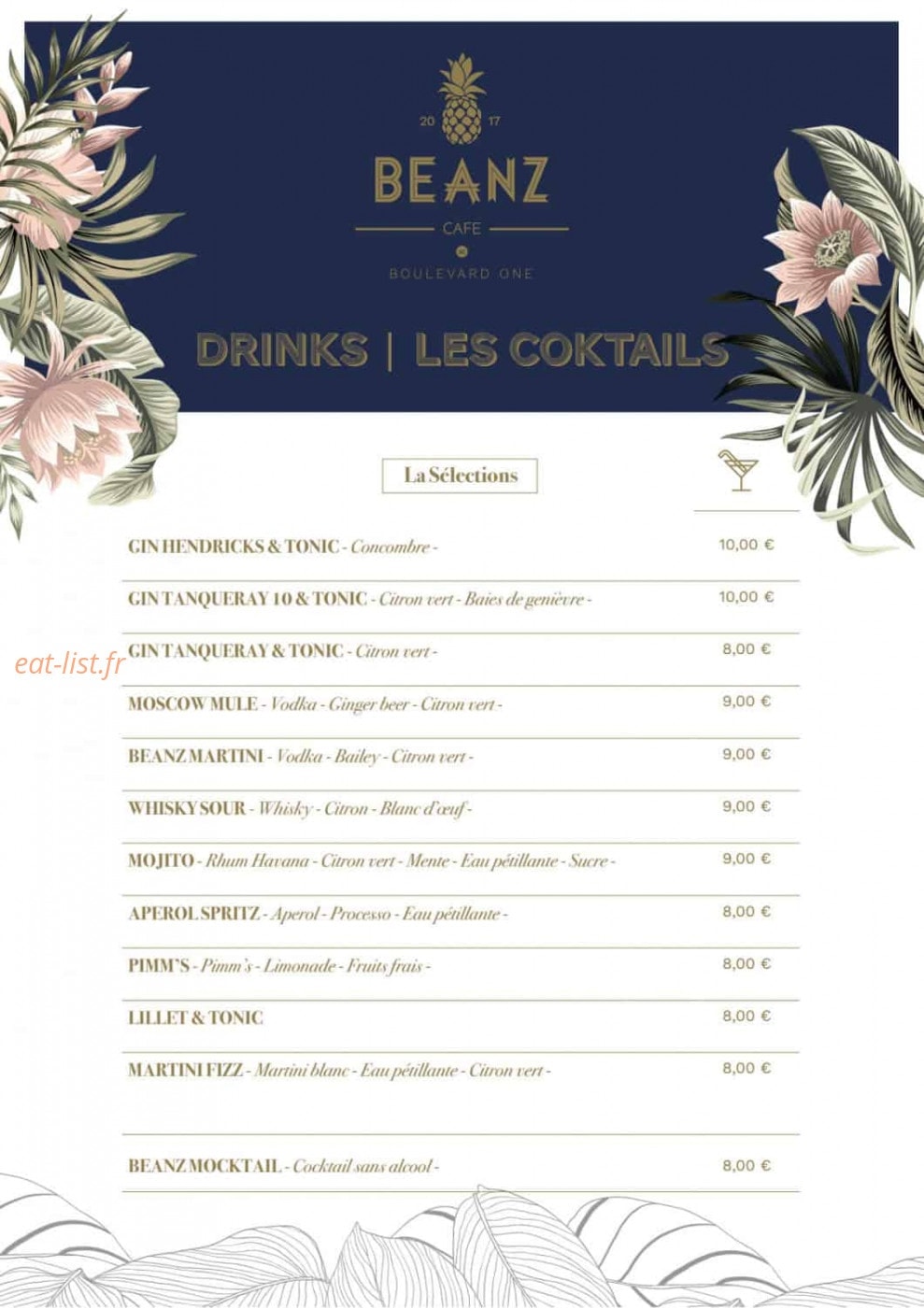 Beanz Cafe — carte page 11