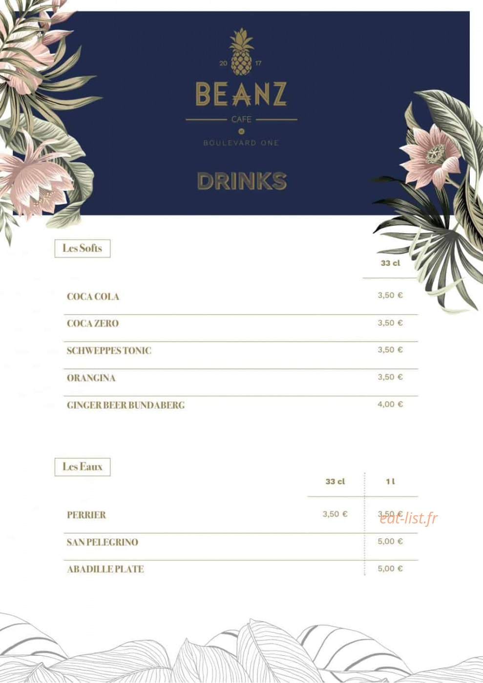 Beanz Cafe — carte page 12