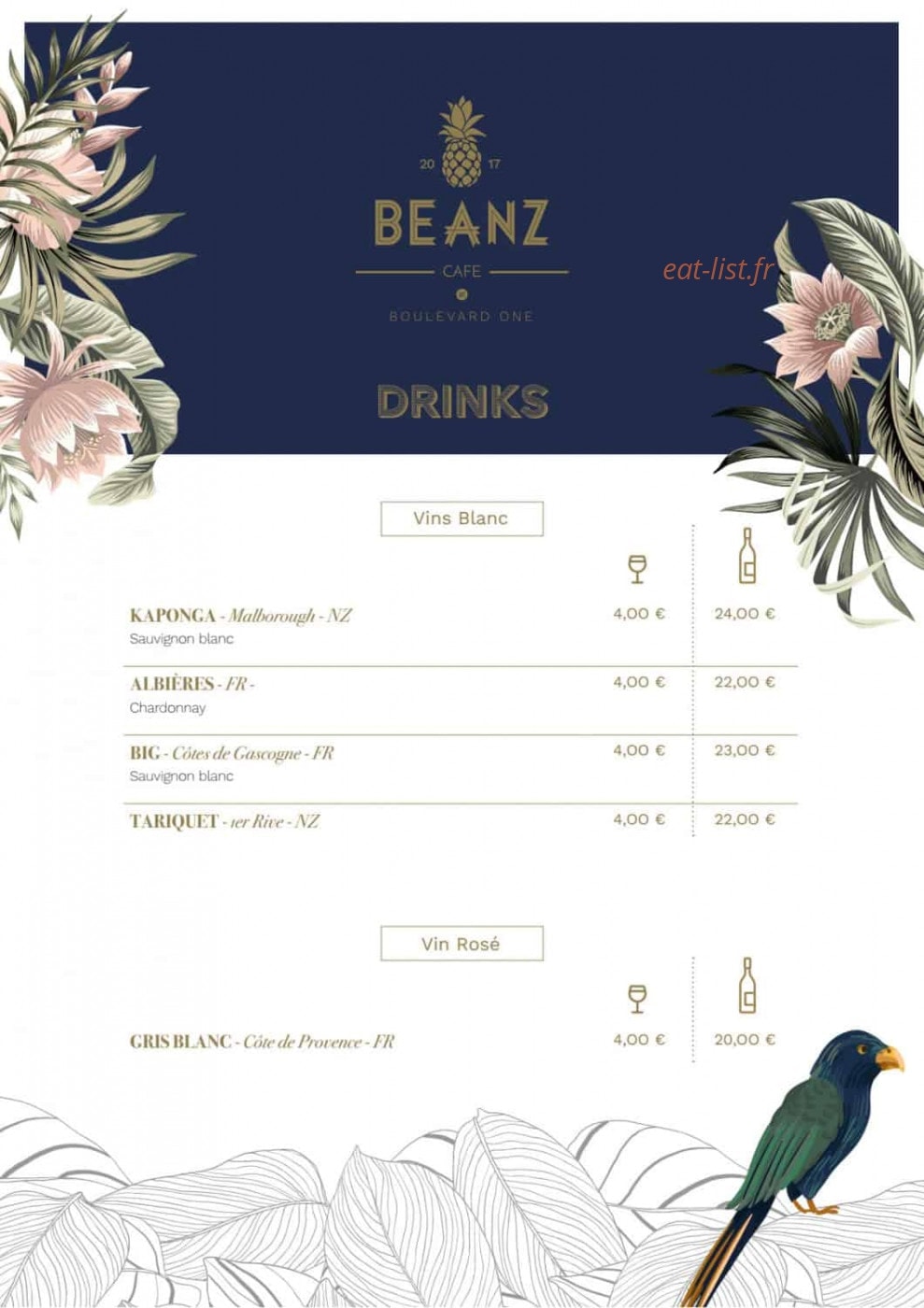 Beanz Cafe — carte page 6