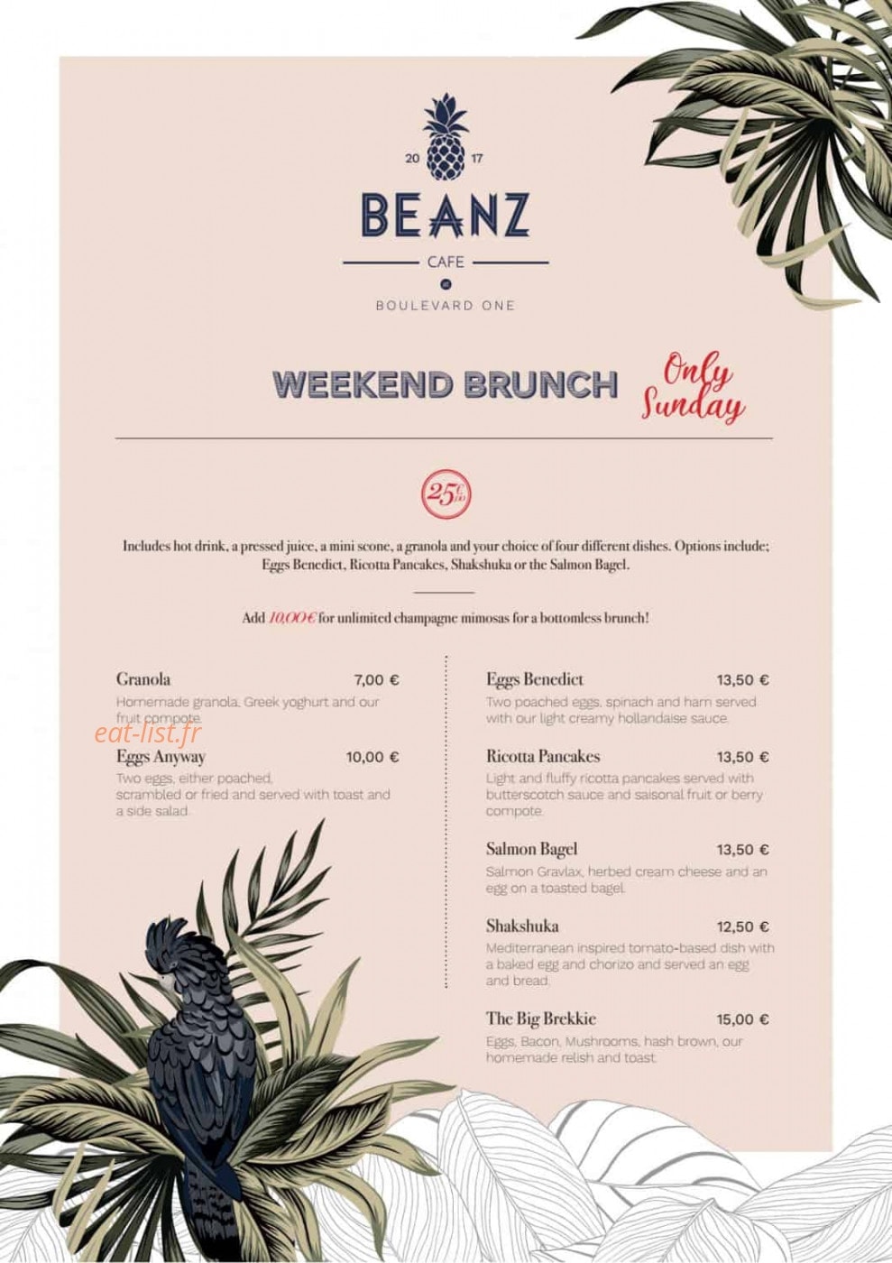 Beanz Cafe — carte page 4