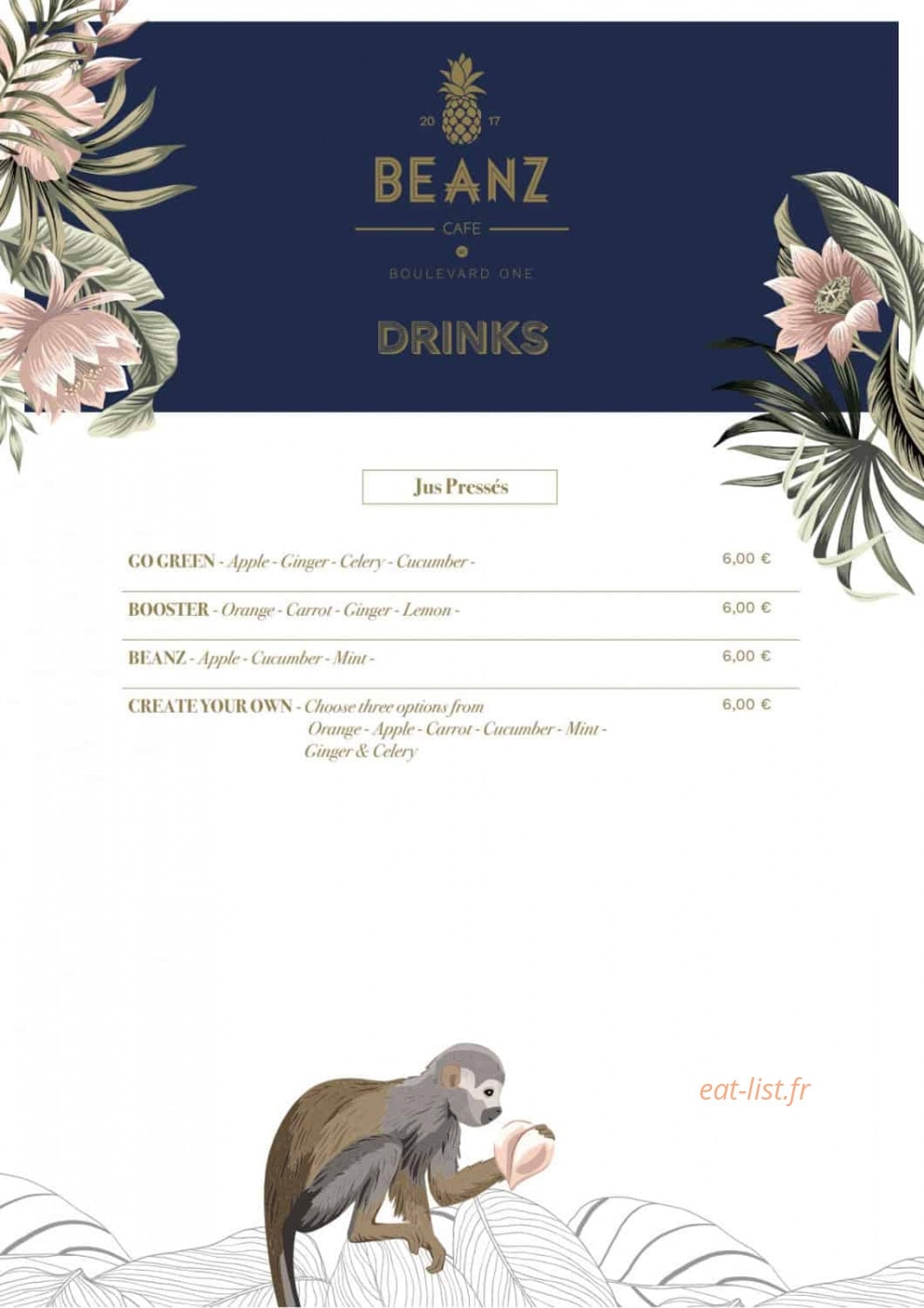 Beanz Cafe — carte page 15