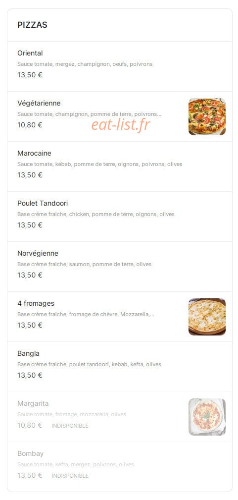 Bombay naan — carte page 10