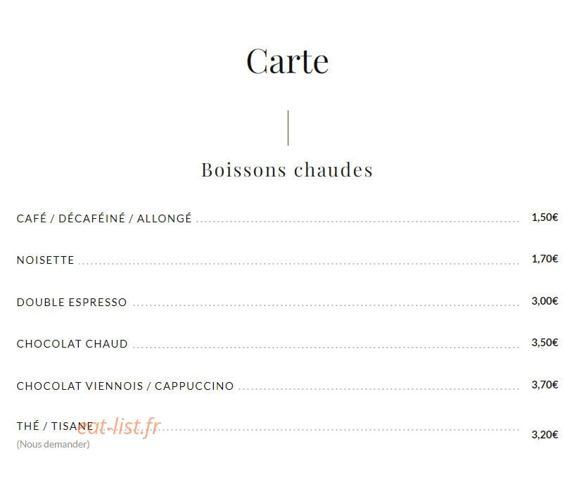Brasserie Supervie — carte page 10