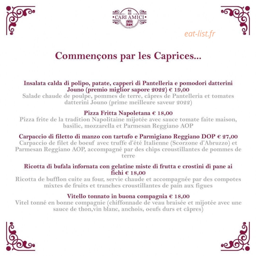 Cari Amici — carte page 2