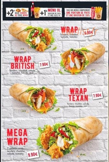 Chicken Crousty — carte page 2