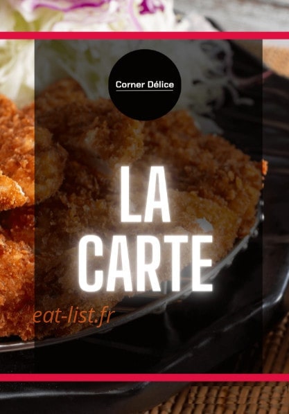 Corner Délice — carte page 1