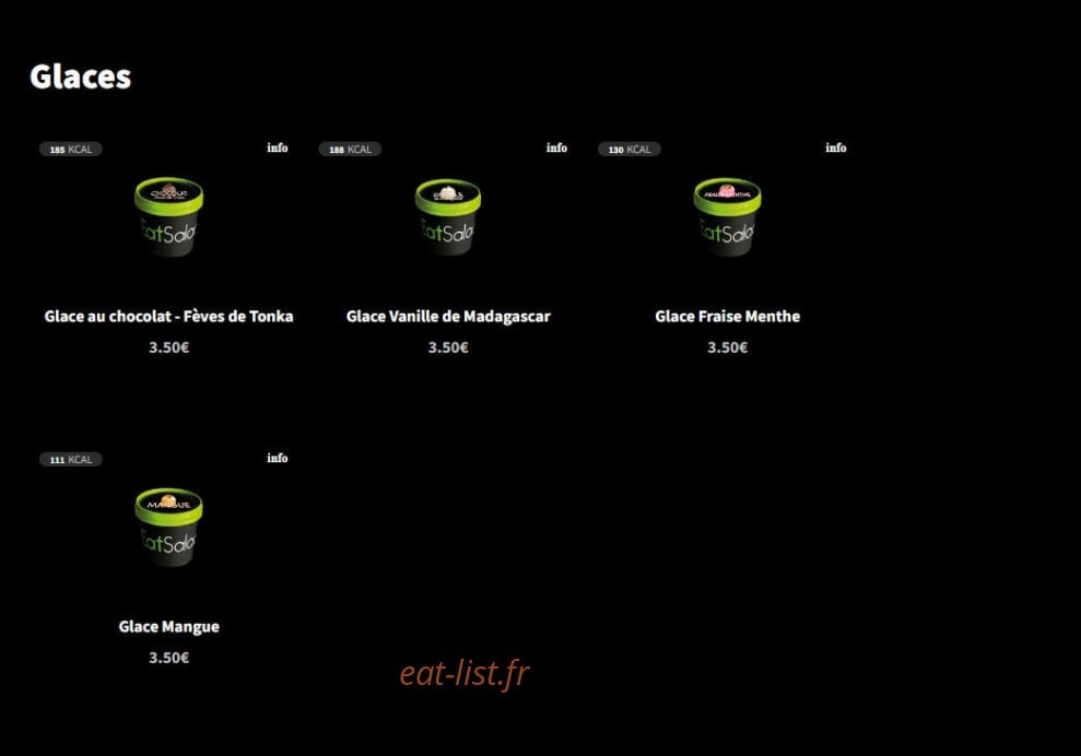 Eat Salad — carte page 14