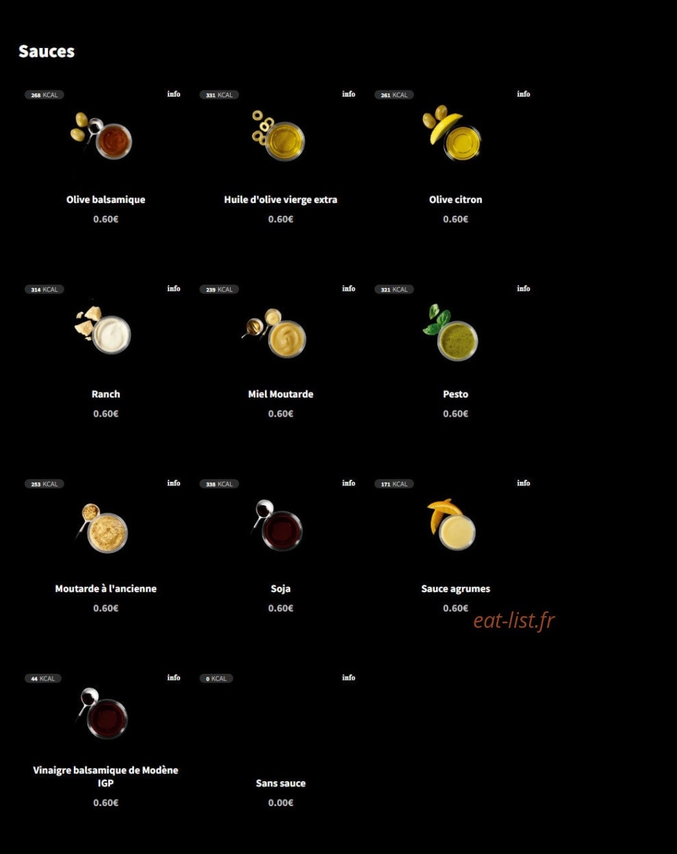Eat Salad — carte page 6