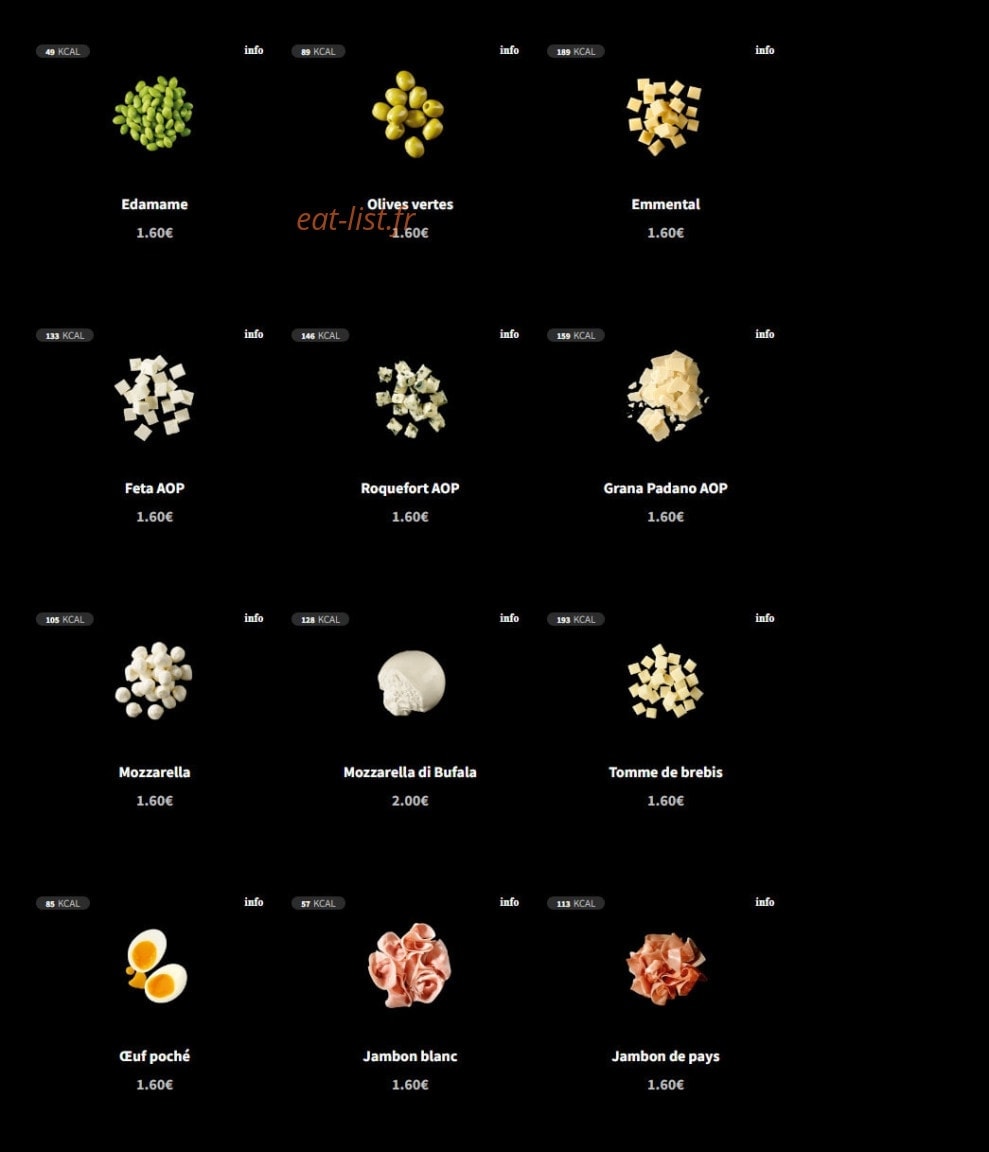 Eat Salad — carte page 4