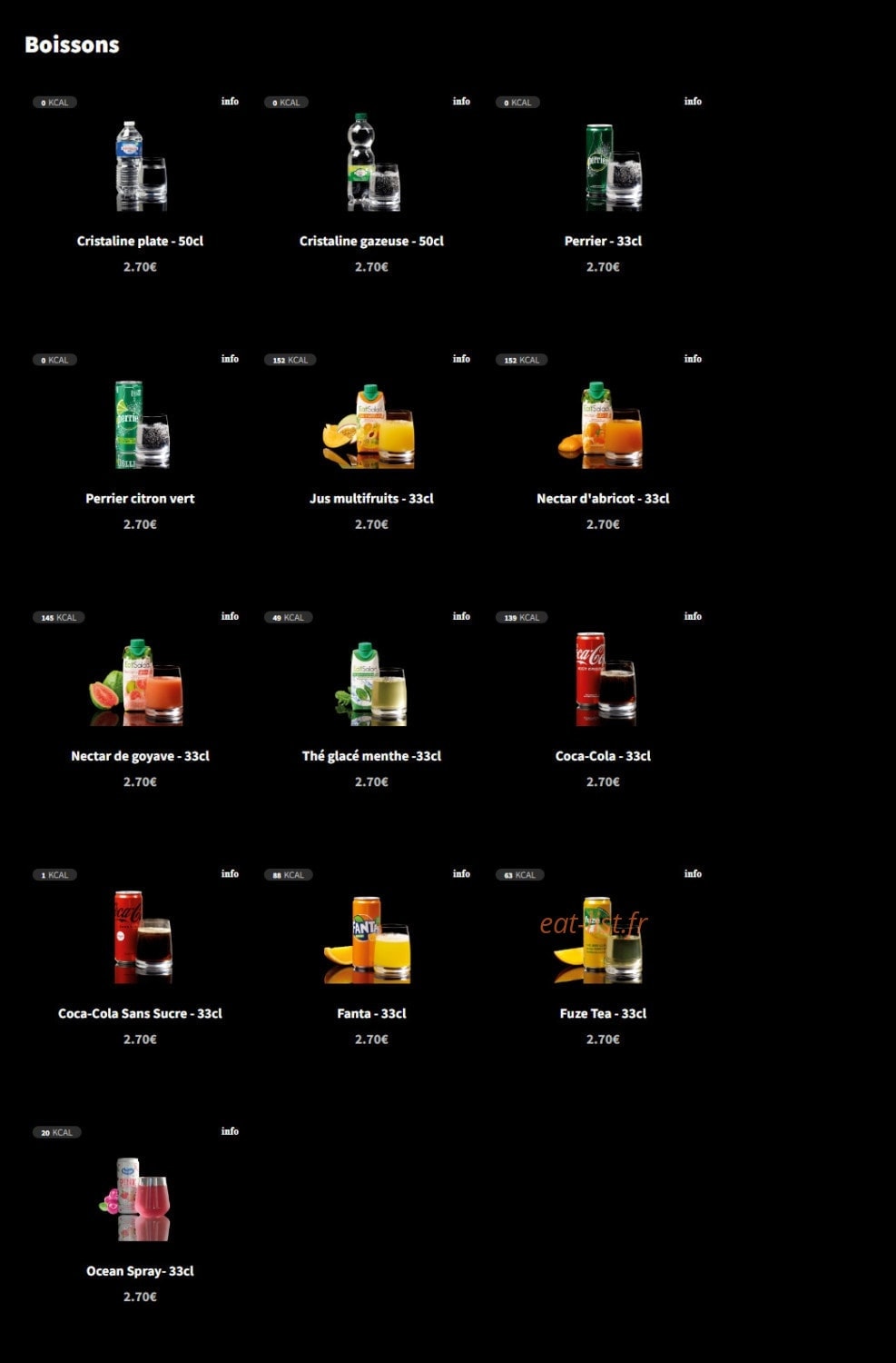 Eat Salad — carte page 8