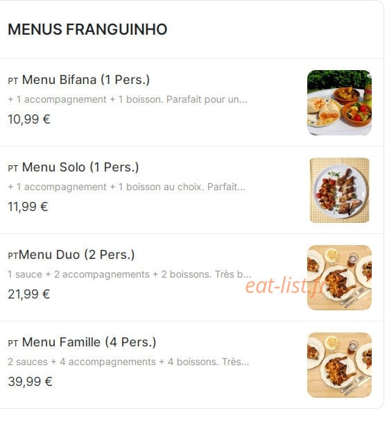 Franguinho — carte page 1