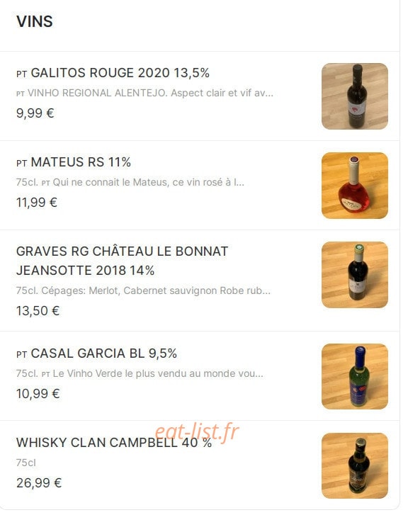 Franguinho — carte page 8