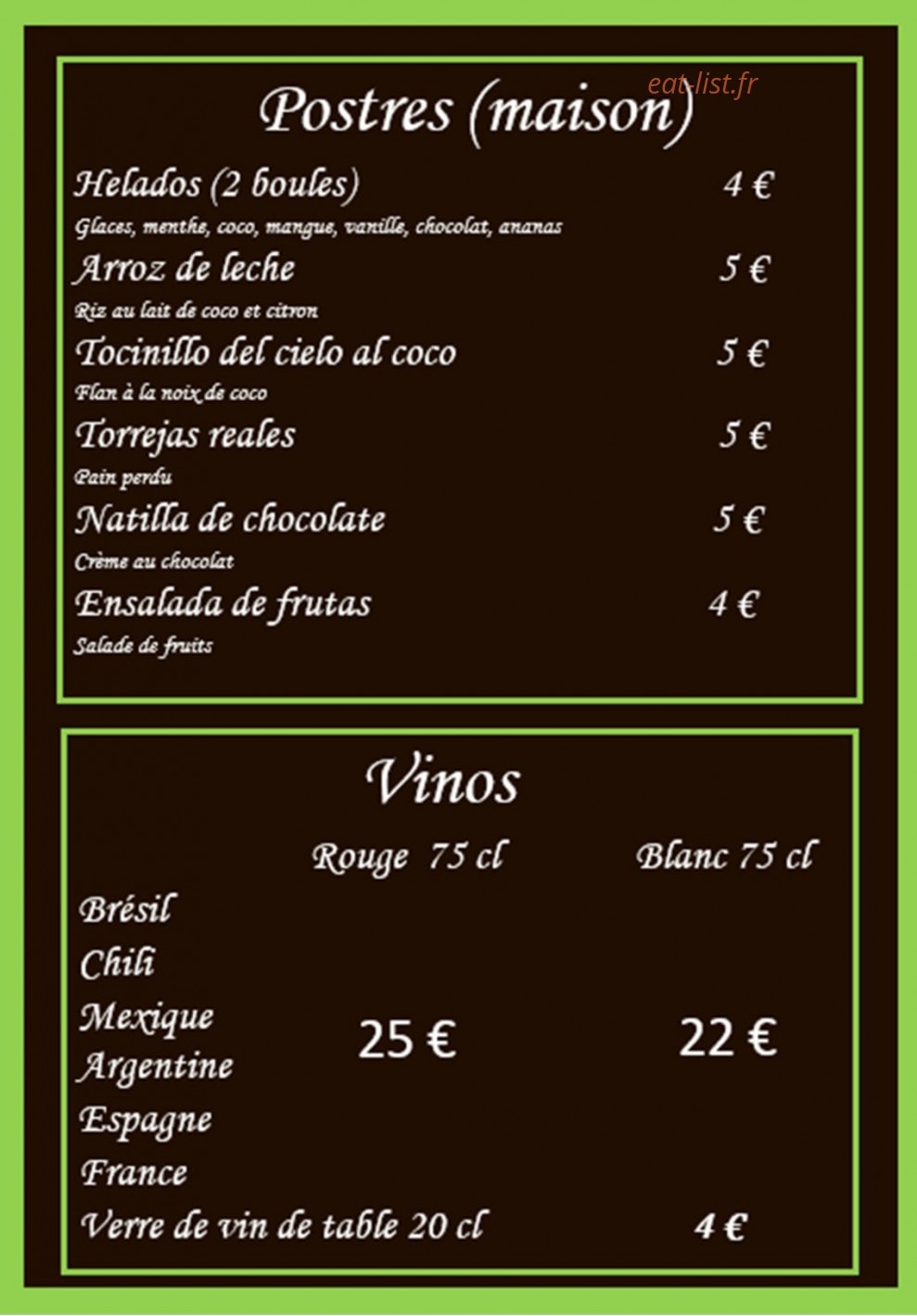 Habanita Chic — carte page 3