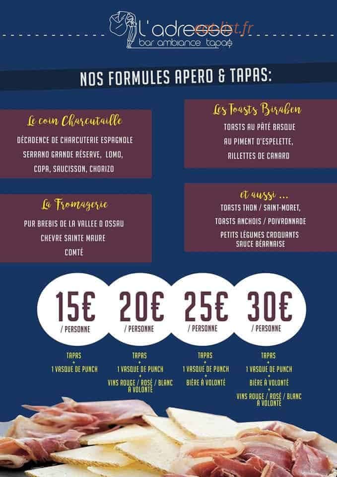 L'adresse — carte page 1