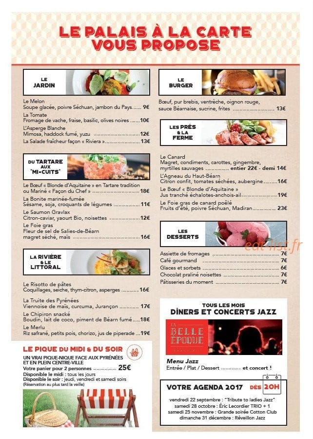 La Belle Epoque — carte page 2