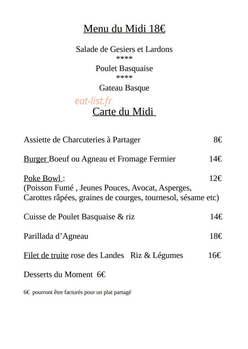 La Bergerie — carte page 1