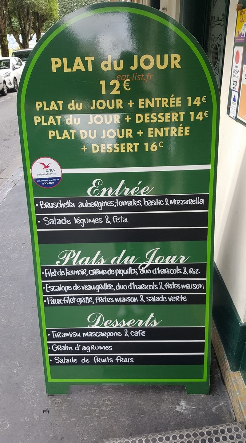 La Brasserie Royale — carte page 1