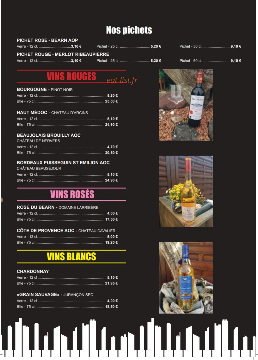 La brasserie — carte page 12