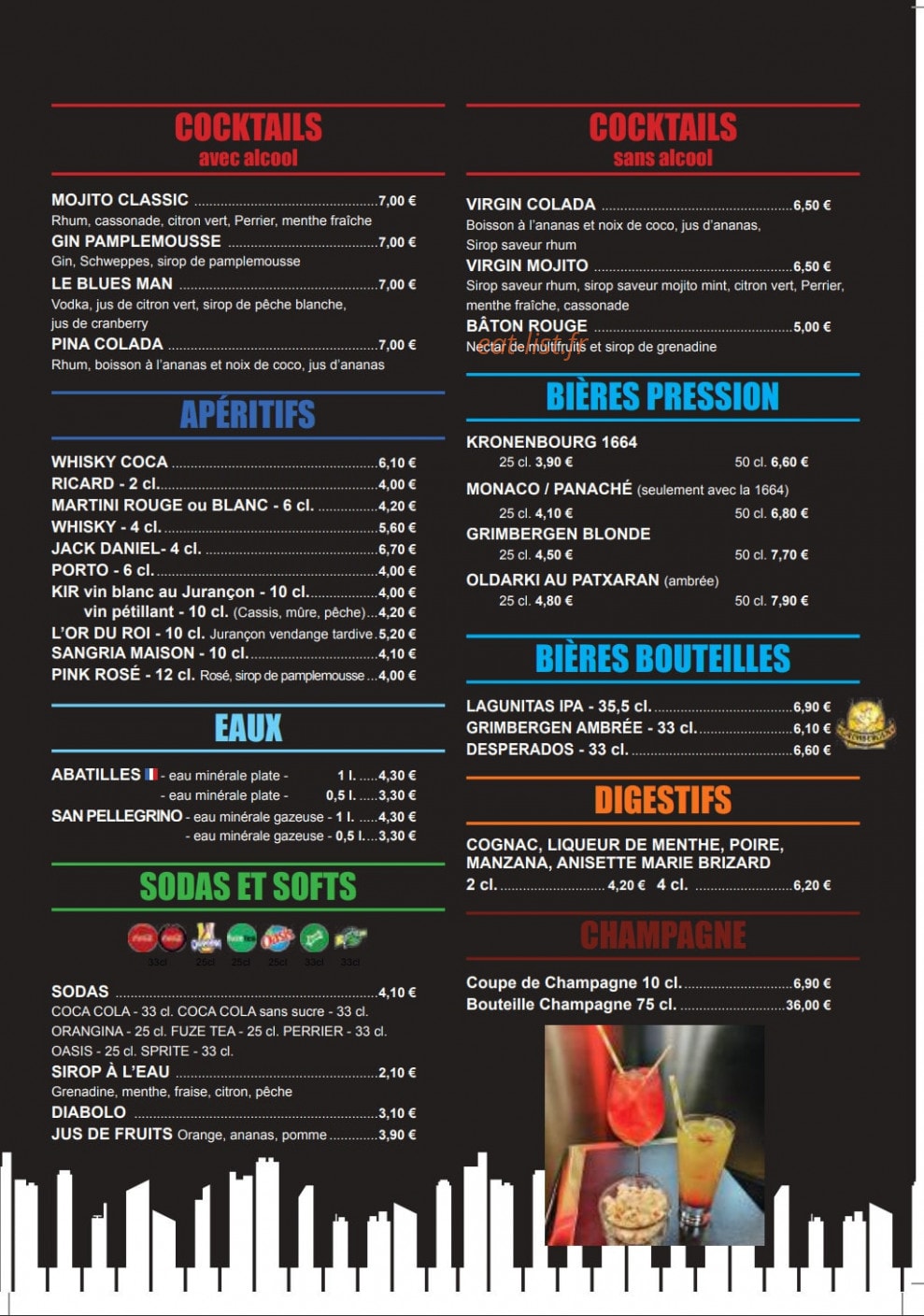 La brasserie — carte page 11