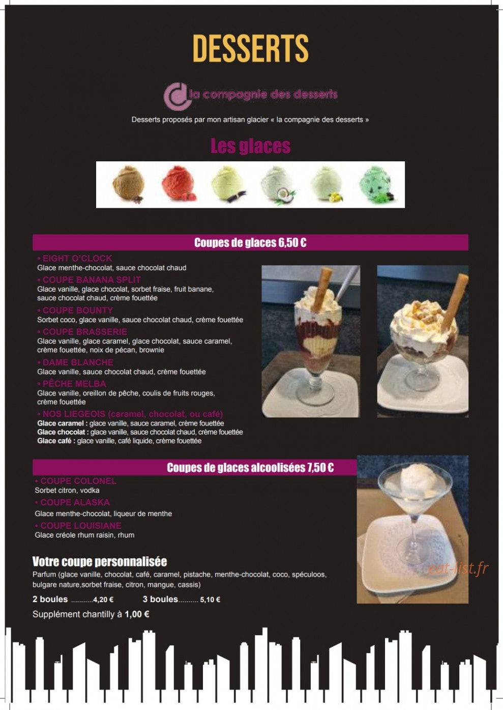 La brasserie — carte page 6